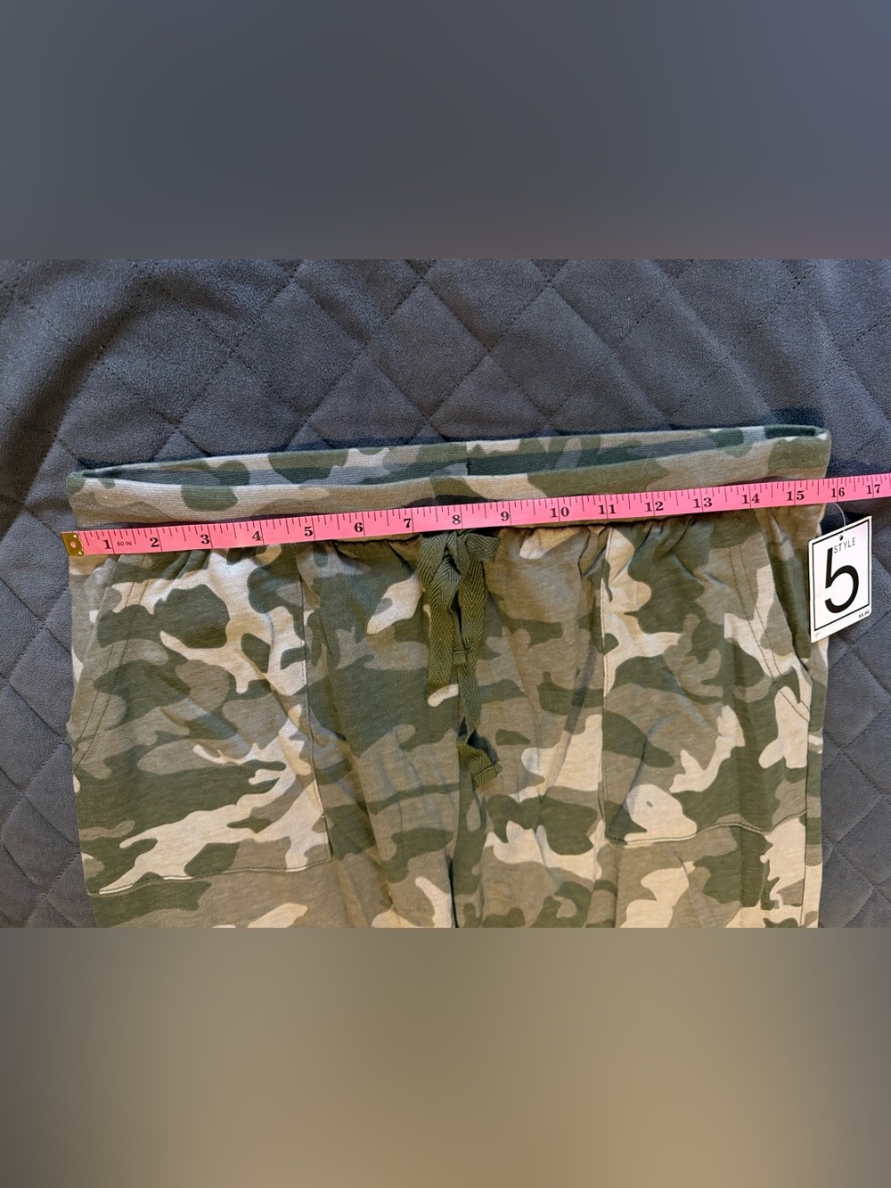 Style 5 Camo Drawstring Jogger Pants - Size XL 🆕 - Picture 3 of 6